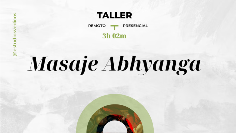 Taller – Masaje Abhyanga