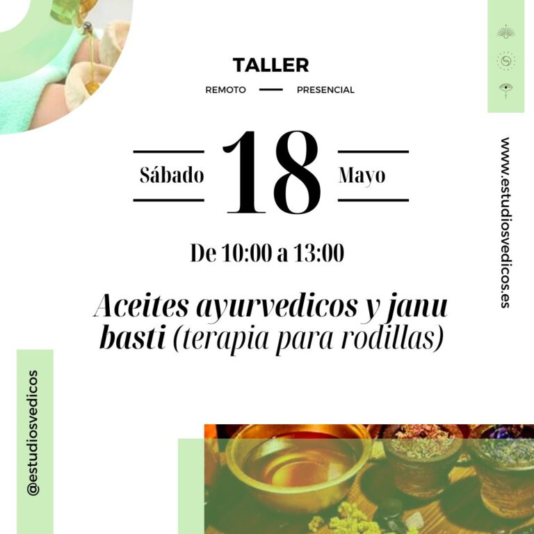 Taller Janu Basti ( terapia para rodillas)
