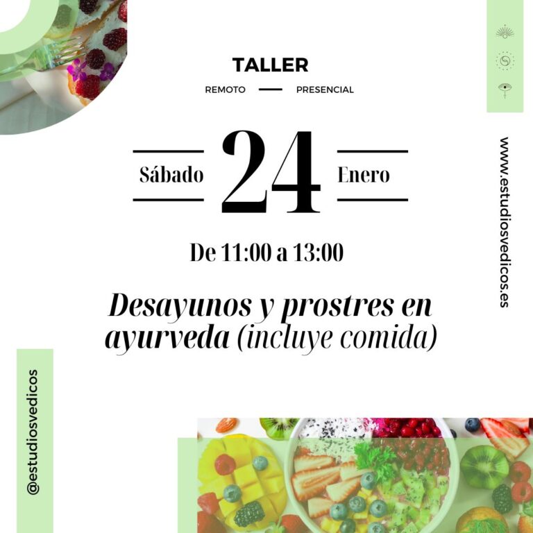 Taller desayunos y postres saludables